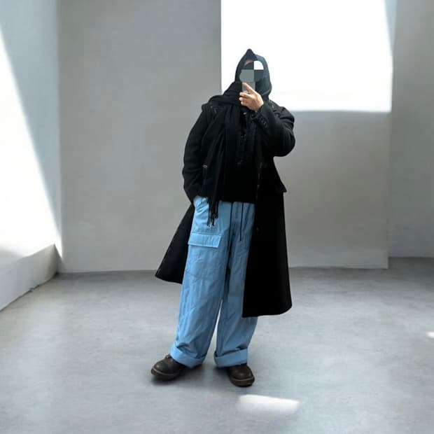 드리스반노튼/PADDED카고팬츠-와이드팬츠/L