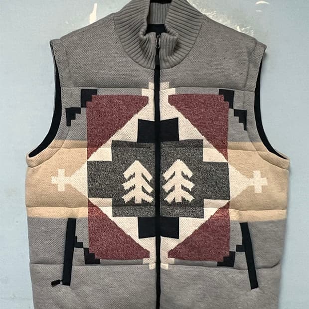 코오롱스포츠 남자 니트 패딩조끼 구스다운 XXL 110