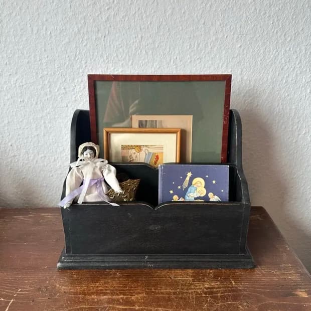 독일)빈티지 우드 블랙 오거나이저