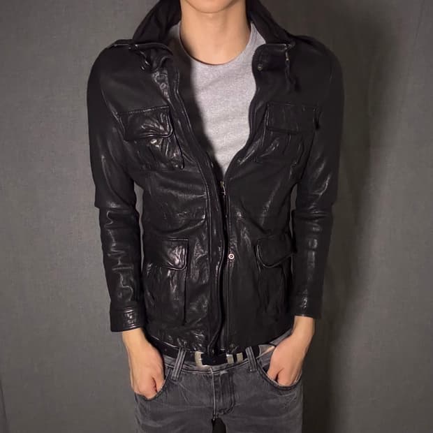 이태리 양가죽 포켓 자켓