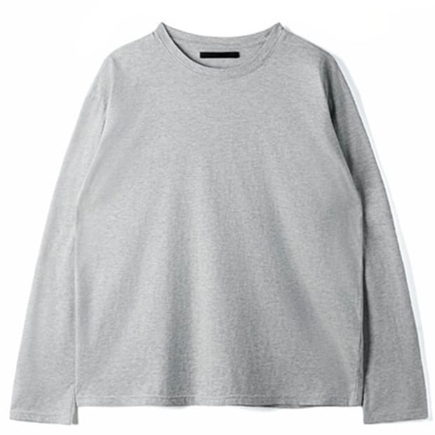 htae90s Basement Long Sleeve HeatherGrey