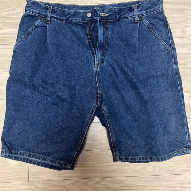 유니폼브릿지 원턱 데님 쇼츠 XL