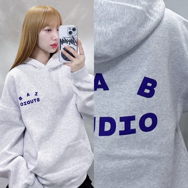 아이앱스튜디오 빅로고 후드 