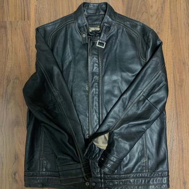 지이크 양가죽 싱글자켓