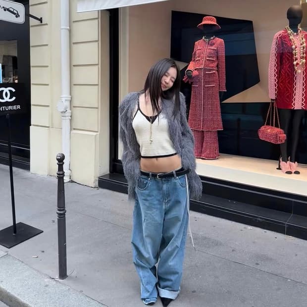 ERA WIDE FIT DENIM PANTS - LIGHT BLUE