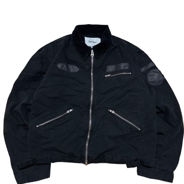 토니웩 코듀로이 블랙 누빔 워크자켓