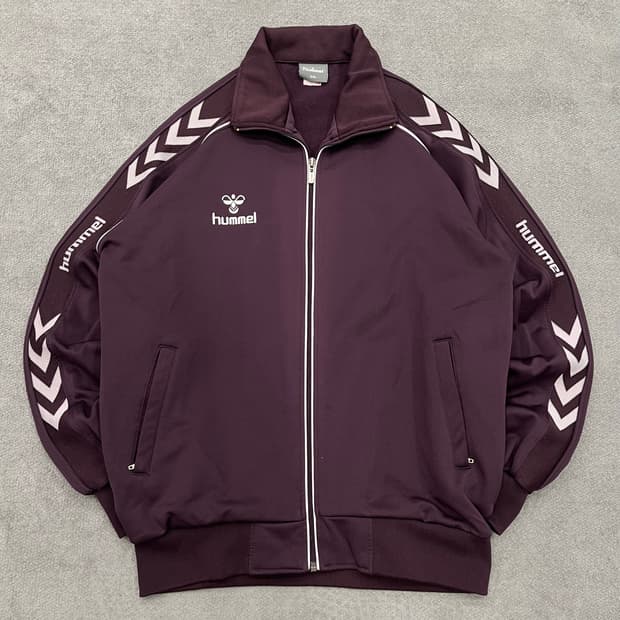2XL 험멜 버건디 트랙 자켓