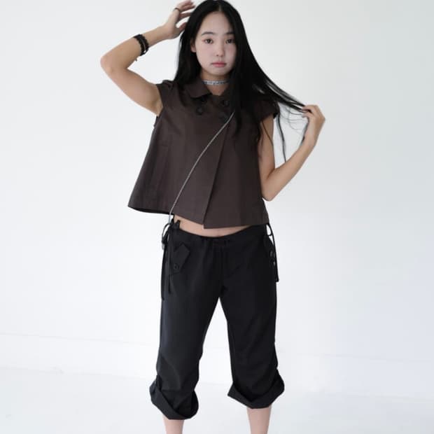 [yin and yang] Medium pants, striped