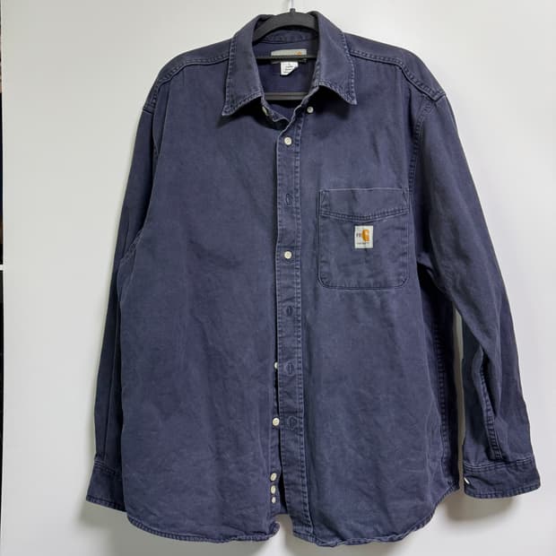 칼하트 헤비 셔츠 네이비 색상 XL