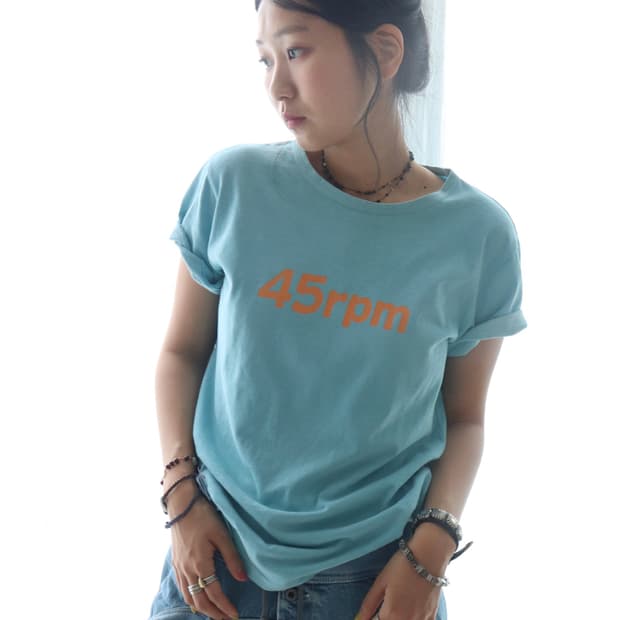 [45rpm] Blue & Orange Logo T-Shirt