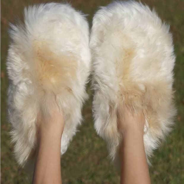 페루 알파카 테디베어 & 슬리퍼 세트