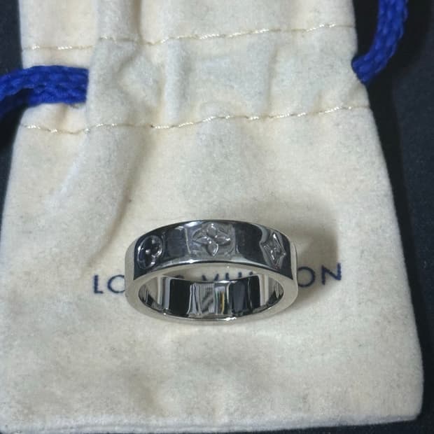 루이비통 LV 모자이크 씬 반지 M