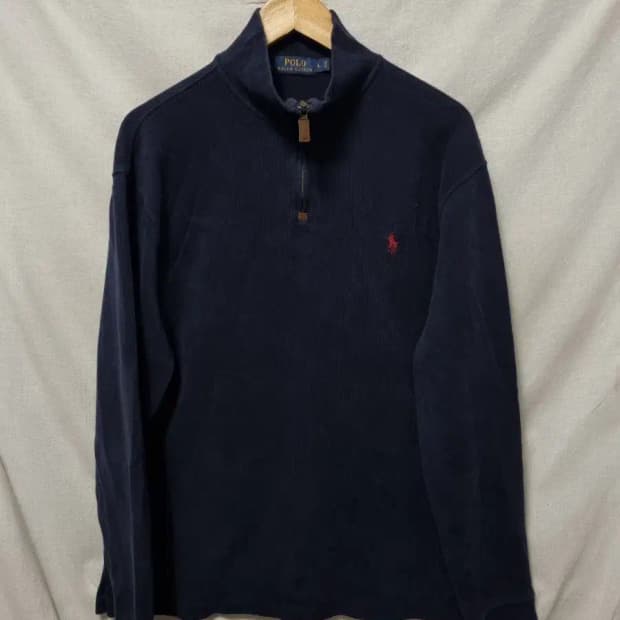 폴로 랄프로렌 네이비 하프집업 L