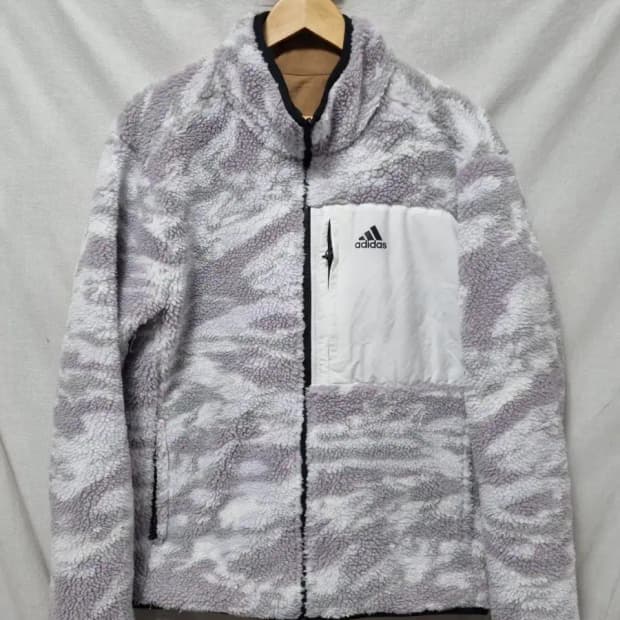 아디다스 리버시블 플리스 자켓 XL