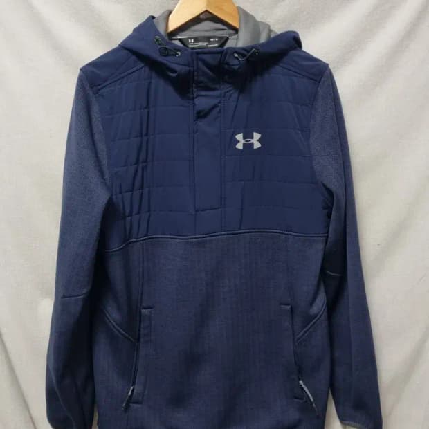 언더아머 하프 후드티 M