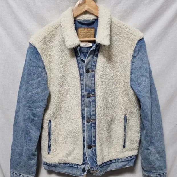 리바이스 청자켓 뽀글이 데님 자켓 청자켓 90