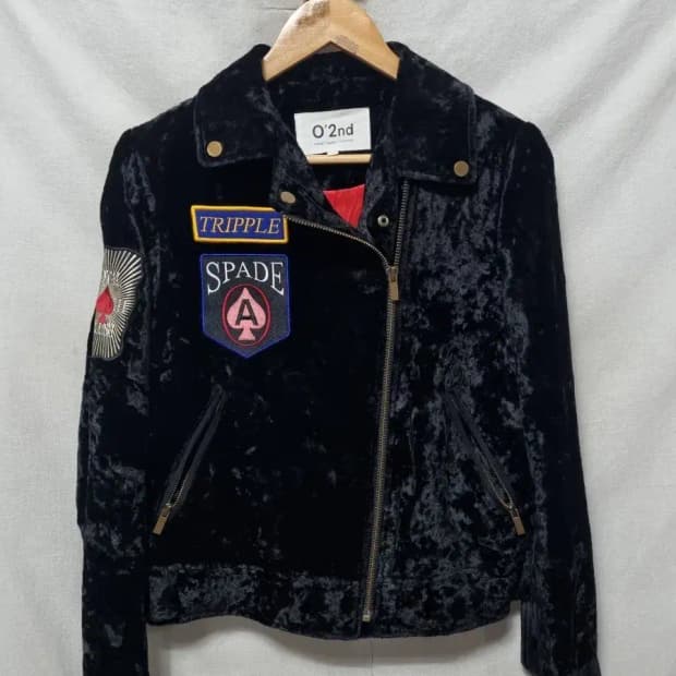 오즈세컨 벨벳 라이더 자켓 1