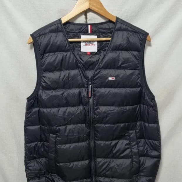 타미힐피거 패딩 조끼 M