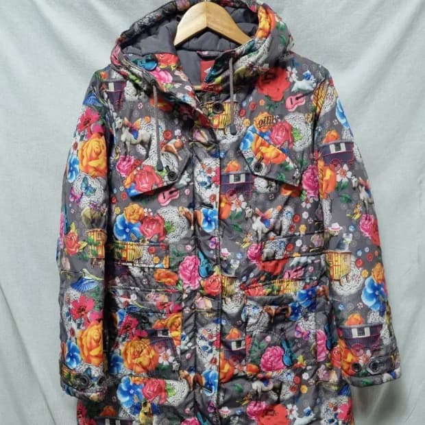 오일릴리 패딩 점퍼 90