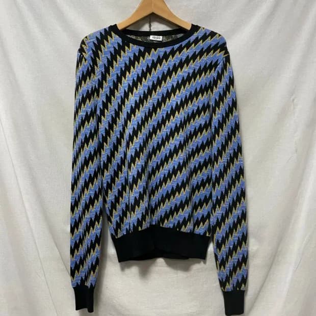 KENZO 겐조 지그재그 패턴 니트 S