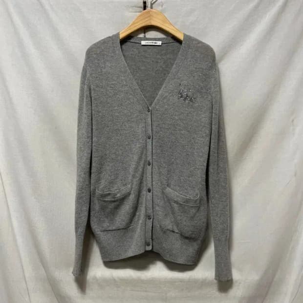 라코스테 캐시미어 가디건 S