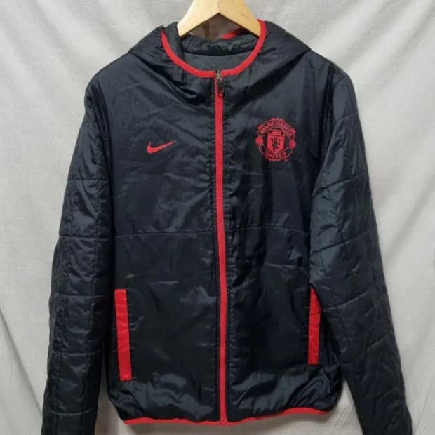 나이키 맨체스터 유나이티드 리버시블 패딩 점퍼 M