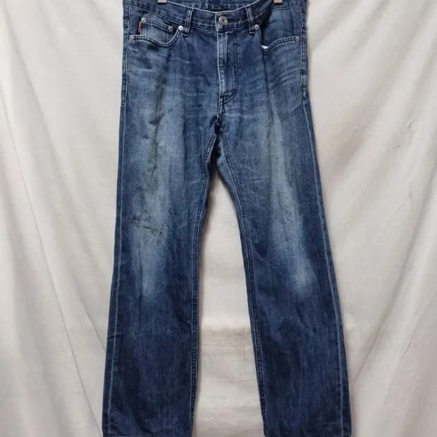 버버리 블랙라벨 데님 허리단면42