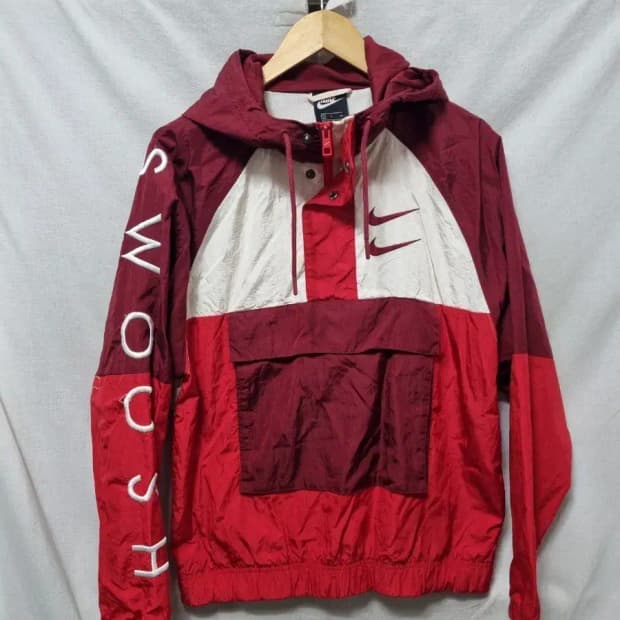 나이키 스우시 바람막이 후드 아노락 S