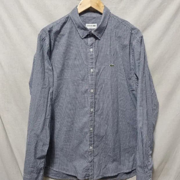 라코스테 체크 셔츠 XL