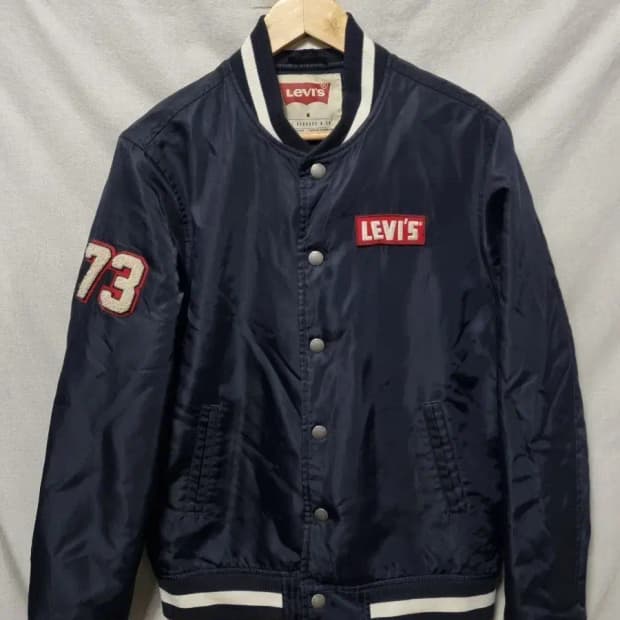리바이스 네이비 바시티 자켓 M