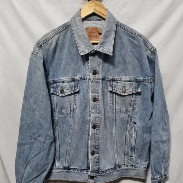 리바이스 데님 자켓 청자켓 100