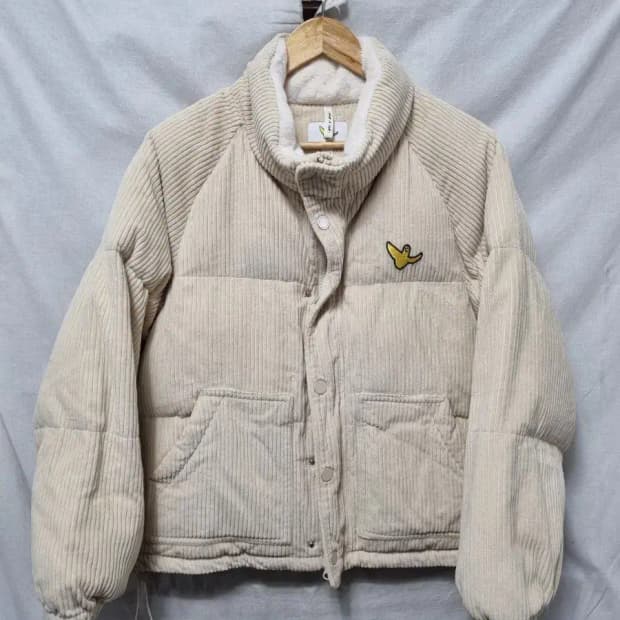 와이리즌 코듀로이 패딩 점퍼 100