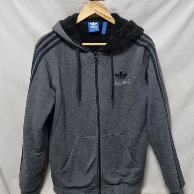아디다스 오리지널 기모 후드 집업 자켓 95