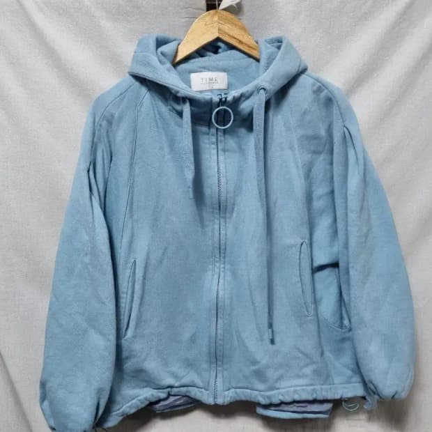 TIME 블루종 스타일 후드 집업 F