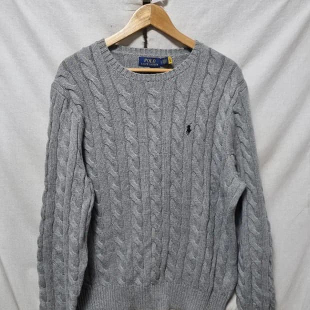 폴로 랄프로렌 꽈배기 니트 L