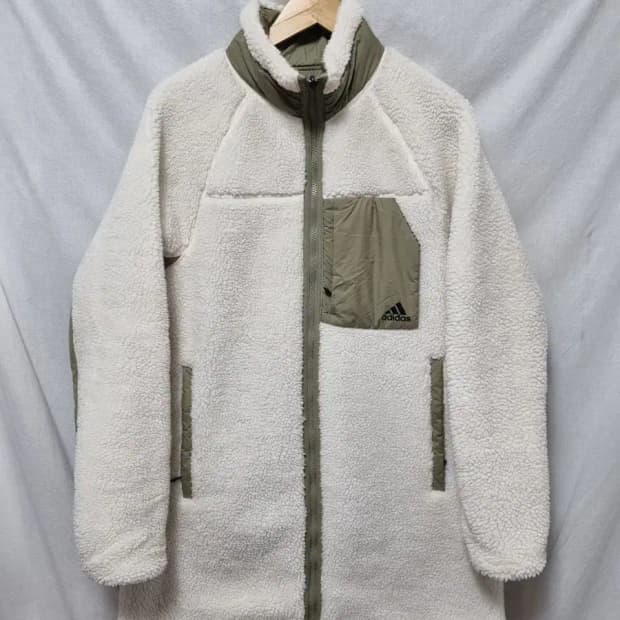 아디다스 뽀글이 리버시블 점퍼 M