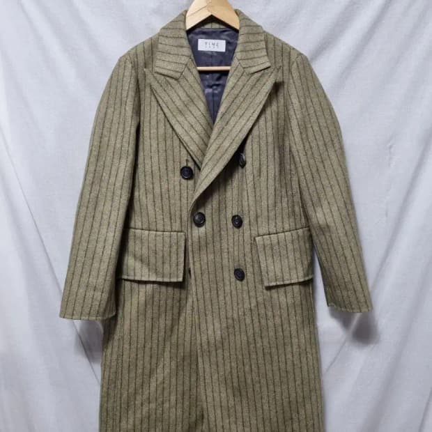 타임 1993 스트라이프 코트 자켓 90