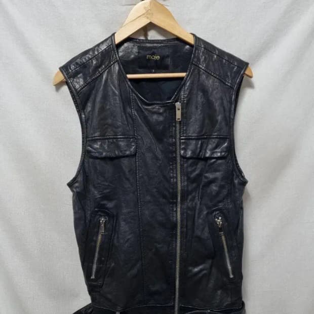 마쥬 양가죽 베스트 조끼 90