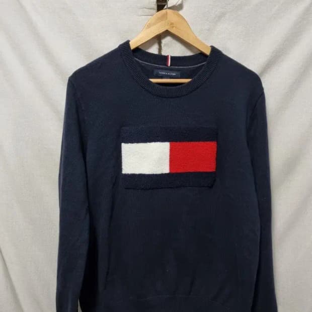 타미힐피거 플래그 니트 L