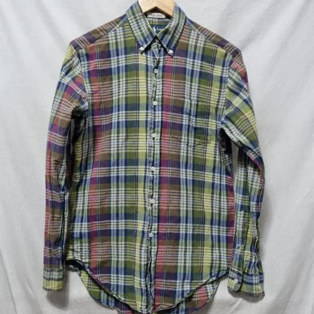 폴로 랄프로렌 체크 클래식핏 셔츠 남방 S