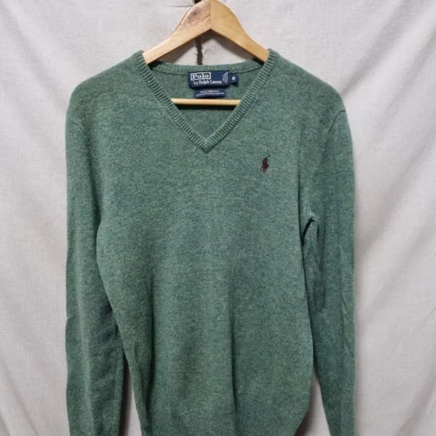 폴로 랄프로렌 브이넥 니트 M