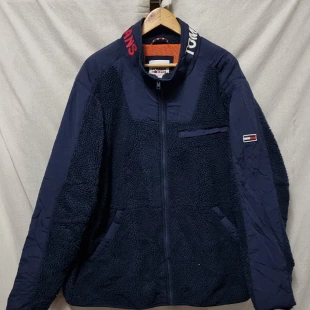 타미힐피거 네이비 뽀글이 플리스 자켓 3XL