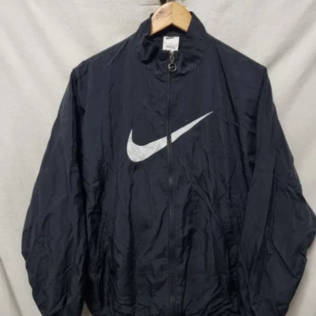 나이키 스우시 블랙 바람막이 자켓 M
