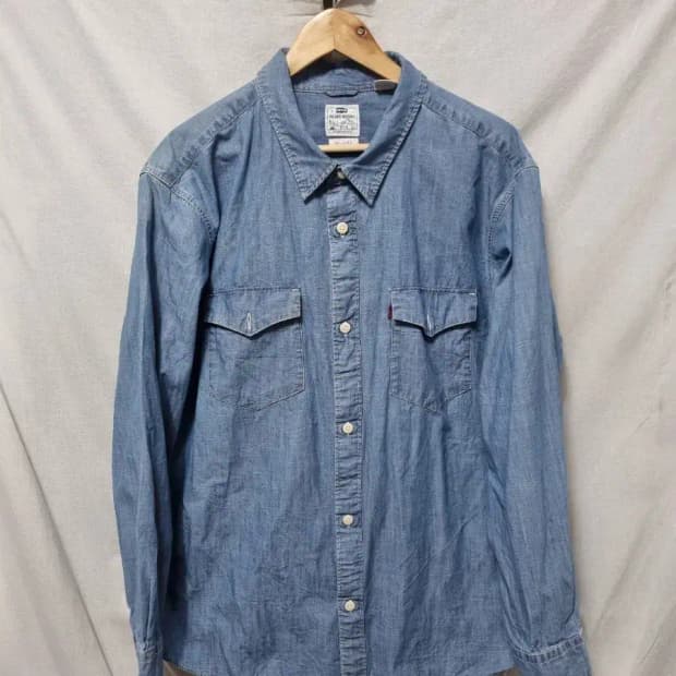 리바이스 웨스턴 데님 셔츠 XL