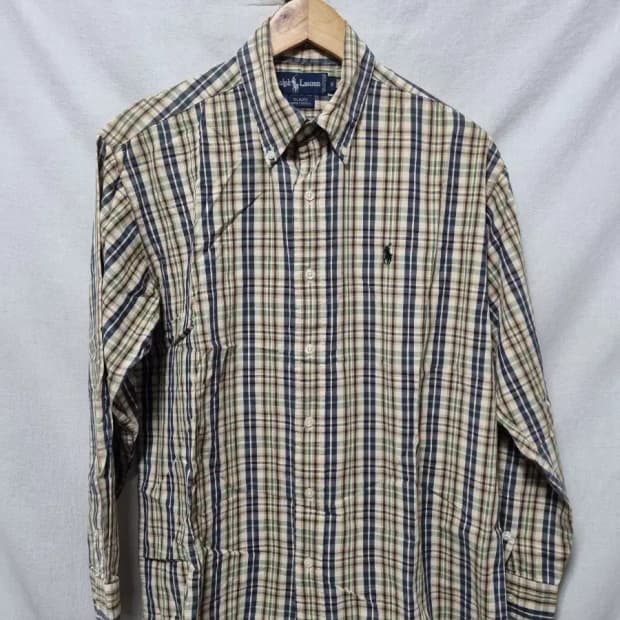 폴로 랄프로렌 체크 셔츠 S
