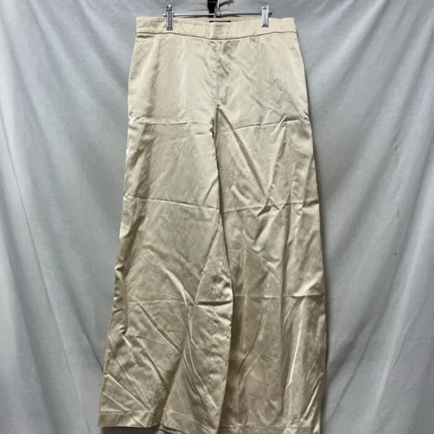 LAVIN 새틴 와이드핏 아이보리 슬랙스 55~66