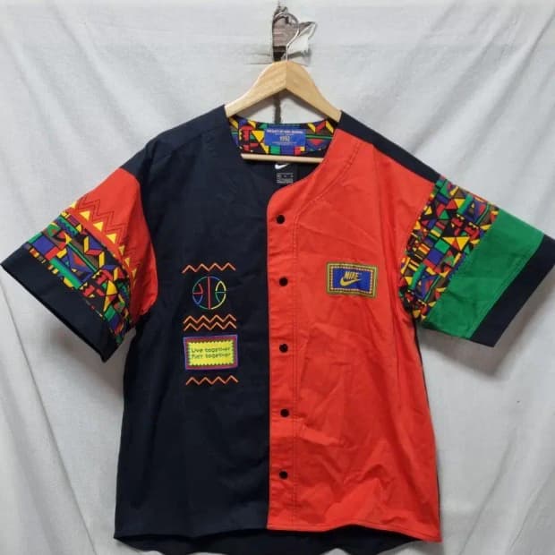 나이키 1992 반팔 셔츠 컬러블록 XL