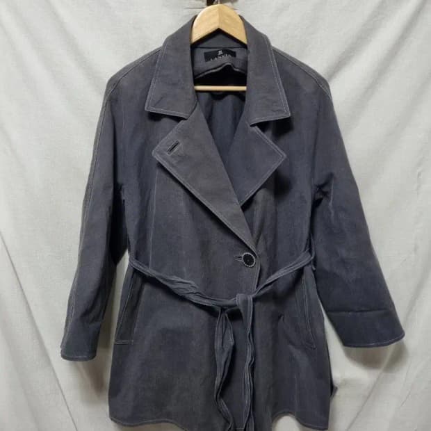 LANVIN 린넨 혼방 벨트 자켓 95