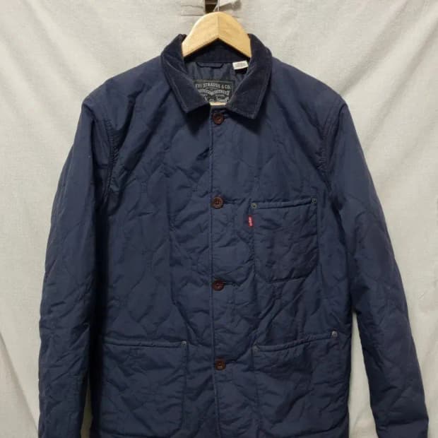 리바이스 네이비 퀼팅 자켓 M