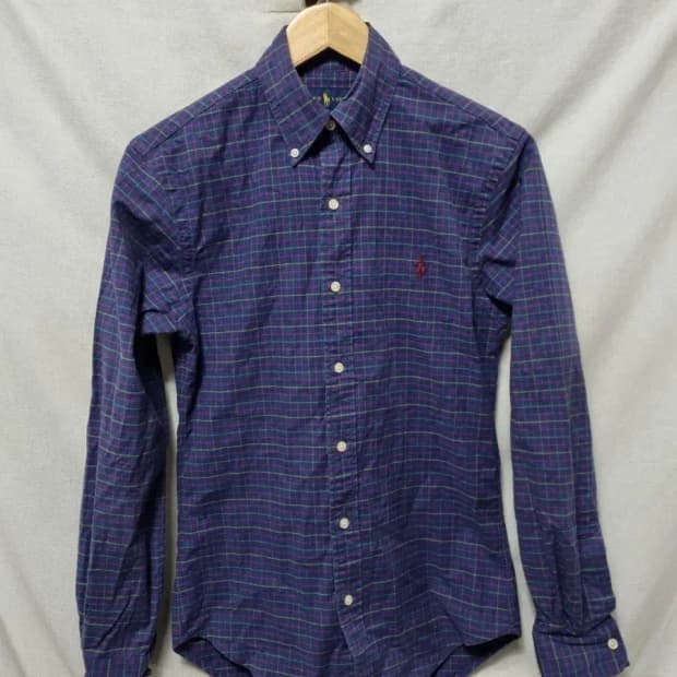 폴로 랄프로렌 체크 셔츠 XS